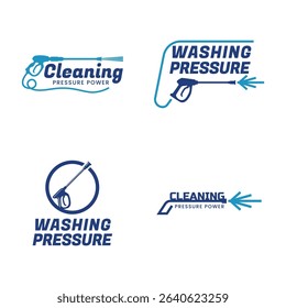 Set of Pressure Washing logo, Pressure Washing logo.