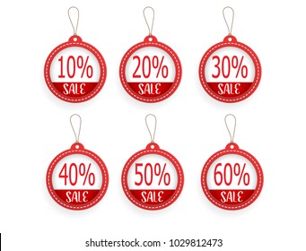 set of price discount sale tag label background vector illustration