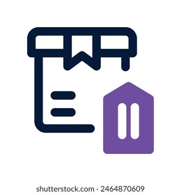 set price icon. vector dual tone icon for your website, mobile, presentation, and logo design.