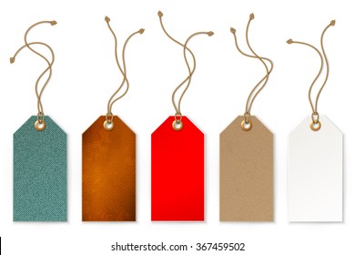 Set of price and sale tags for store, vector illustration