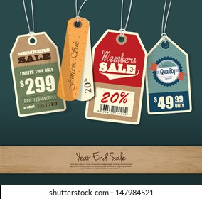 Set of Price Tag Design