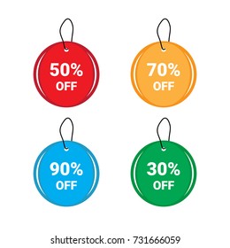 Set of price tag icon. label.  Vector