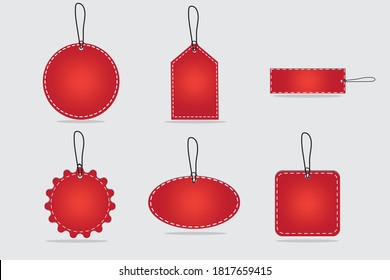 A set of price tags