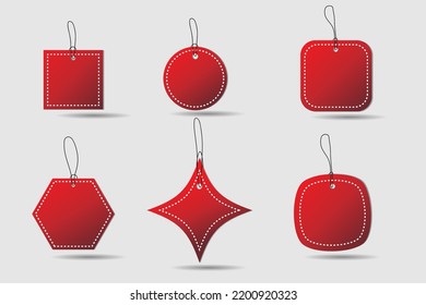 A set of price tags