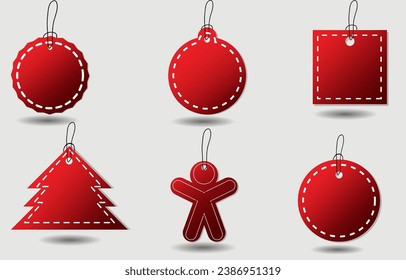 A set of price tags