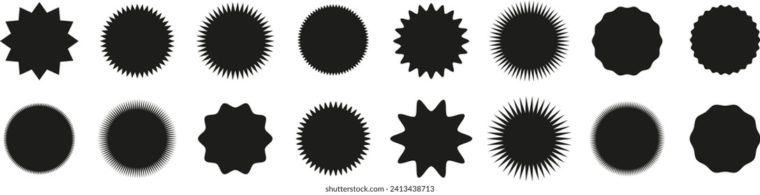 Set of price tags. Sale sticker. Quality mark. Promotional badge set