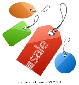 Set of price tags. Vector illustration.