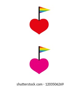 a set of pride icons