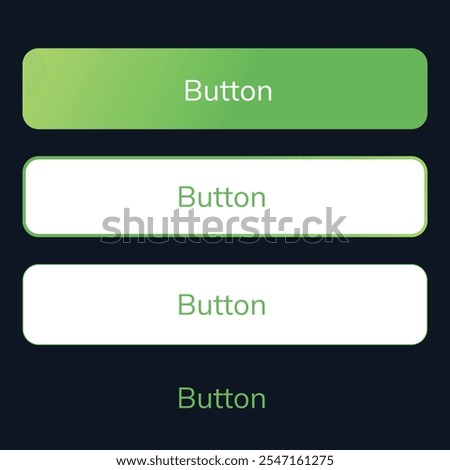 Set of Primary and Secondary Buttons - UI Design Elements