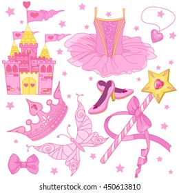 Set of Princess Ballerina accessories