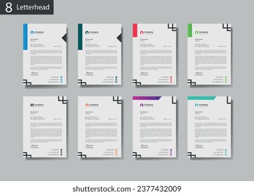 Set to Print Corporate Minimalist With Vector and illustration Clean Letterhead Design print Template.