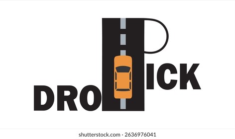 set of Print, set of pick up and drop service, delivery service logo, Pick and drop to destination location, track vehicle system on map