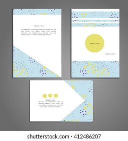 set of printable journaling pages, creative cards, art prints. universal templates for poster, brochure, banner, poster, flyer, business card. vector illustration