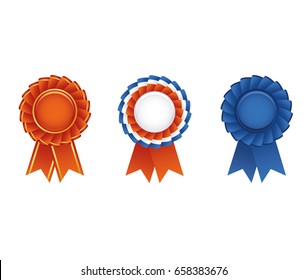 Set Of Prize Ribbon Vector