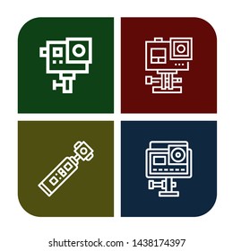 Set of pro icons such as Action camera