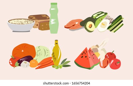 A set of products for proper nutrition for every day.