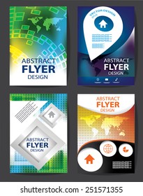 set of Professional business flyer template, brochure or cover design or corporate banner design for publishing, print and presentation. EPS 10.