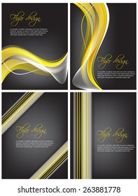 Set of professional business flyer template or corporate banner 