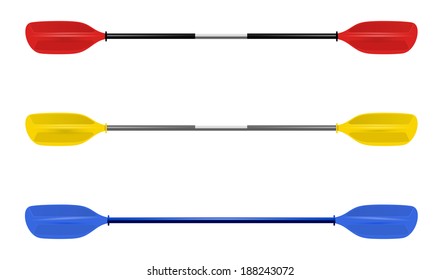 Set Professional canoe oars