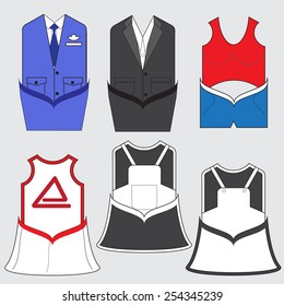 set of professional clothing