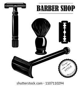 set of professional hairdressing tools . perfect icon collection for beauty salon, barbershop