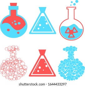 Set of Professional vector poison icon. Poison symbol that can be used for any platform and purpose. High quality poison illustration. Danger grunge vector signs. Radiation sign, Poison sign.