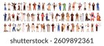 Set of professions. Happy people with various job, occupation. Different workers: chef, farmer, doctor, policeman, teacher, veterinarian, pilot. Flat isolated vector illustrations on white background.