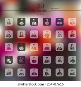 Set of professions icons