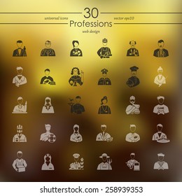 Set of professions icons