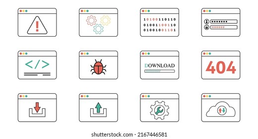 1,225 Frontend Icon Images, Stock Photos & Vectors | Shutterstock