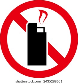 Conjunto de iconos de "Prohibido", "Precaución" y "Advertencia" para traer mercancías peligrosas.