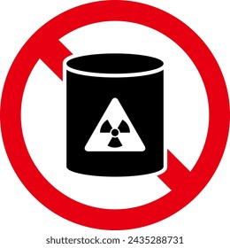 Satz von "Verboten", "Vorsicht" und "Warnung"-Icons für das Einbringen gefährlicher Güter.
