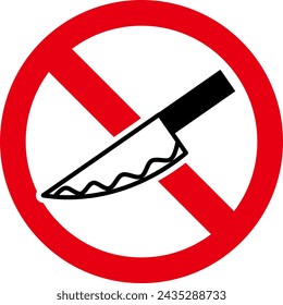Set of "Prohibited", "Caution" and "Warning" icons for bringing in dangerous goods.