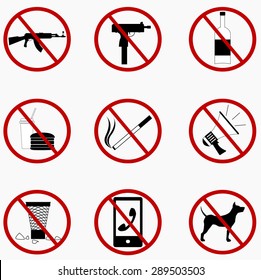 Set Prohibited Signs