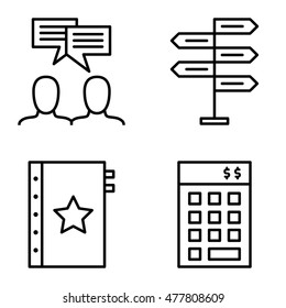 Set Of Project Management Icons On Decision Making, Idea Brainstorming And Investment. Project Management Vector Icons For App, Web, Mobile And Infographics Design.