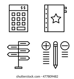 Set Of Project Management Icons On Decision Making, Best Solution And Investment. Project Management Vector Icons For App, Web, Mobile And Infographics Design.