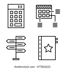 Set Of Project Management Icons On Decision Making, Planning And Investment. Project Management Vector Icons For App, Web, Mobile And Infographics Design.