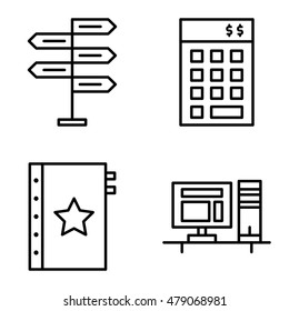 Set Of Project Management Icons On Decision Making, Investment And Quality Management.