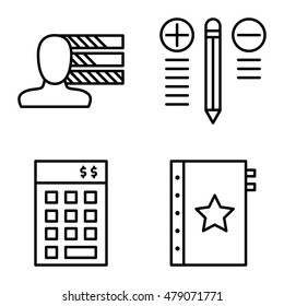 Set Of Project Management Icons On Personality, Best Solution And Investment. Project Management Vector Icons For App, Web, Mobile And Infographics Design.