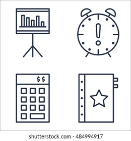 Set Of Project Management Icons On Investment, Statistics, Quality Management And More. Premium Quality EPS10 Vector Illustration For Mobile, App, UI Design.