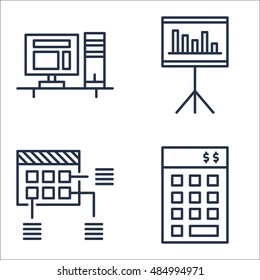 Set Of Project Management Icons On Planning, Investment, Statistics And More. Premium Quality EPS10 Vector Illustration For Mobile, App, UI Design.