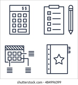 Set Of Project Management Icons On Investment, Task List, Quality Management And More. Premium Quality EPS10 Vector Illustration For Mobile, App, UI Design.