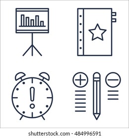 Set Of Project Management Icons On Statistics, Quality Management, Best Solution And More. Premium Quality EPS10 Vector Illustration For Mobile, App, UI Design.
