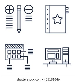 Set Of Project Management Icons On Best Solution, Workspace, Planning And More. Premium Quality EPS10 Vector Illustration For Mobile, App, UI Design.