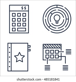 Set Of Project Management Icons On Investment, Creativity, Planning And More. Premium Quality EPS10 Vector Illustration For Mobile, App, UI Design.
