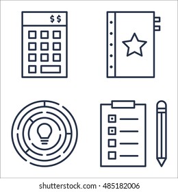 Set Of Project Management Icons On Creativity, Quality Management, Investment And More. Premium Quality EPS10 Vector Illustration For Mobile, App, UI Design.