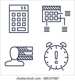 Set Of Project Management Icons On Personality, Investment, Planning And More. Premium Quality EPS10 Vector Illustration For Mobile, App, UI Design.