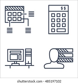 Set Of Project Management Icons On Planning, Personality, Investment And More. Premium Quality EPS10 Vector Illustration For Mobile, App, UI Design.