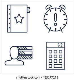 Set Of Project Management Icons On Investment, Personality, Deadline And More. Premium Quality EPS10 Vector Illustration For Mobile, App, UI Design.