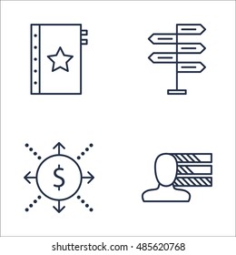 Set Of Project Management Icons On Decision Making, Quality Management, Personality And More. Premium Quality EPS10 Vector Illustration For Mobile, App, UI Design.